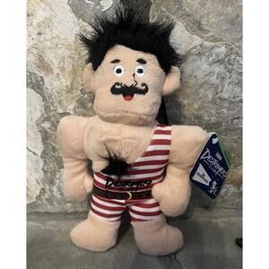 BARK Destroyers Club Mr Chewniverse Pirate Strongman Dog Toy w/ Tag